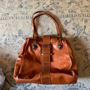 Escada leather shoulder bag Brown